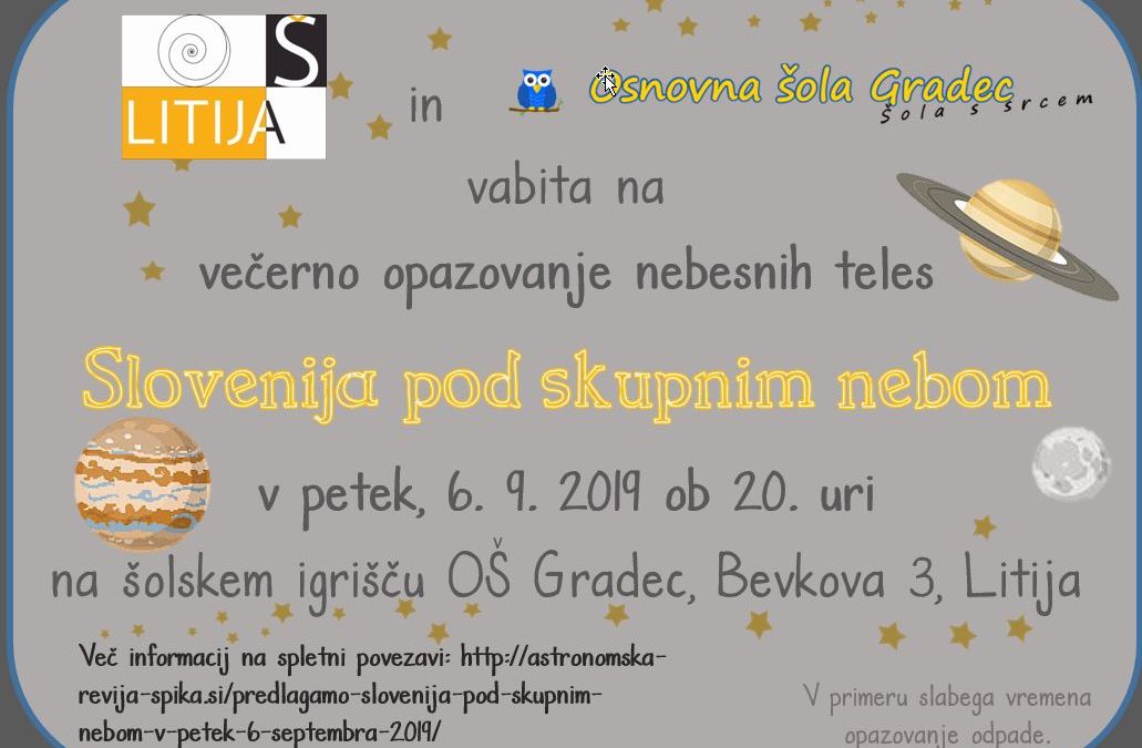 Slovenija pod skupnim nebom