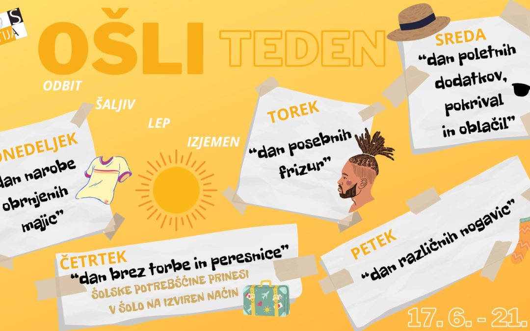 OŠLI teden